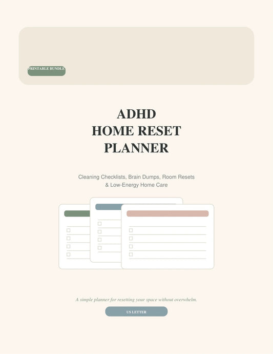 ADHD Home Reset Planner